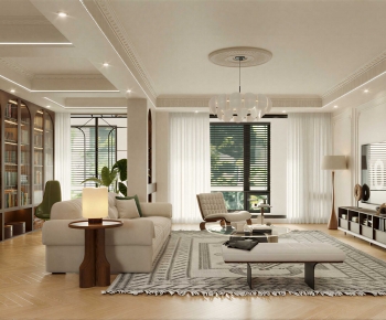 French Style A Living Room-ID:661212927