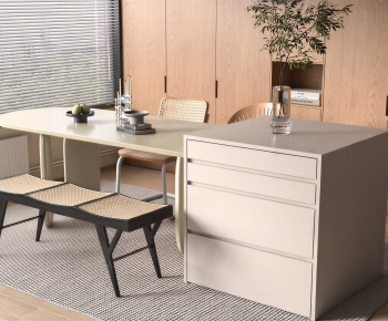 Modern Dining Table And Chairs-ID:573389057