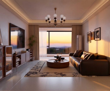 Modern A Living Room-ID:369851113