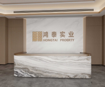 Modern Office Reception Desk-ID:843375921