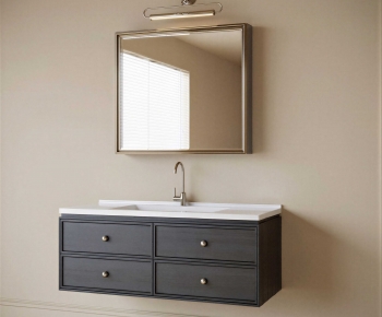French Style Bathroom Cabinet-ID:401721002