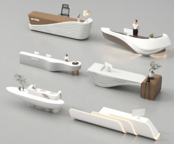 Modern Reception Desk-ID:844757086