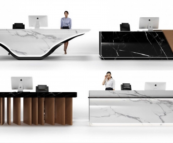 Modern Reception Desk-ID:740840478