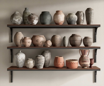 Wabi-sabi Style Clay Pot-ID:506535054