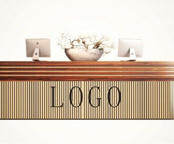 Modern Reception Desk-ID:738549951