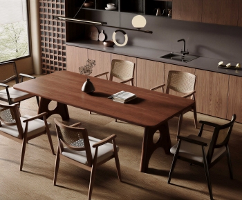 Modern Dining Table And Chairs-ID:605252039