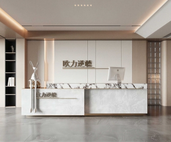 Modern Office Reception Desk-ID:432229094