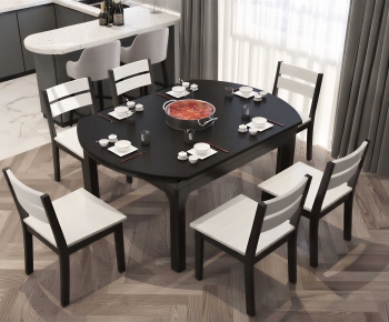 Modern Dining Table And Chairs-ID:799427039