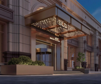 Modern Facade Element-ID:974432959