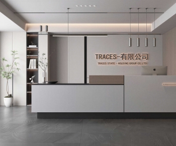 Modern Office Reception Desk-ID:505438097