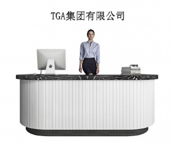 Modern Reception Desk-ID:109179029