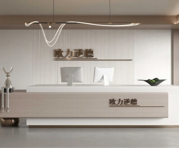 Modern Office Reception Desk-ID:196559445