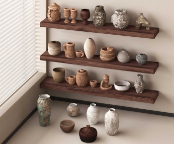 Wabi-sabi Style Clay Pot-ID:903287892