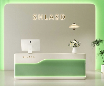 Modern Reception Desk-ID:466659136