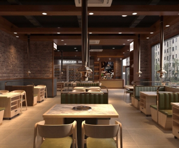 Modern Barbecue Restaurant-ID:385210537