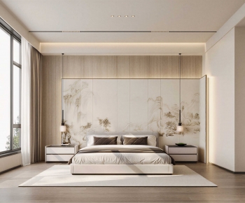 New Chinese Style Bedroom-ID:259695053