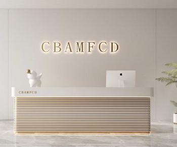 Modern Reception Desk-ID:725657942