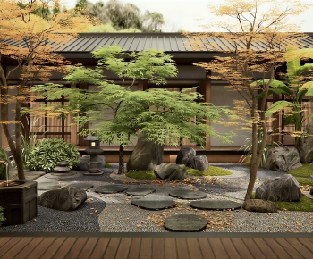 Japanese Style Courtyard/landscape-ID:409832958