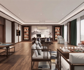 New Chinese Style Manager's Office-ID:607144122