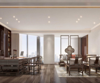 New Chinese Style Manager's Office-ID:701451061