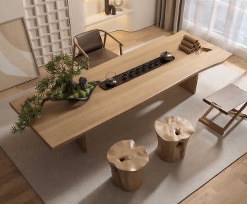 New Chinese Style Tea Tables And Chairs-ID:691709587