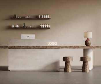 Wabi-sabi Style Reception Desk-ID:994657997