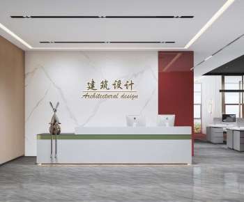 Modern Office Reception Desk-ID:157756094