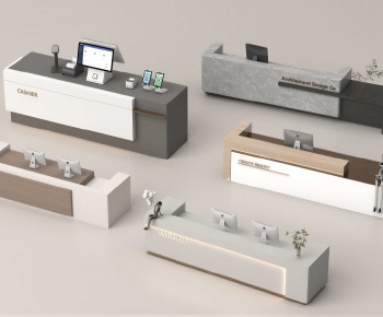 Modern Reception Desk-ID:980411054