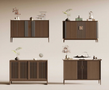 New Chinese Style Side Cabinet-ID:516642091