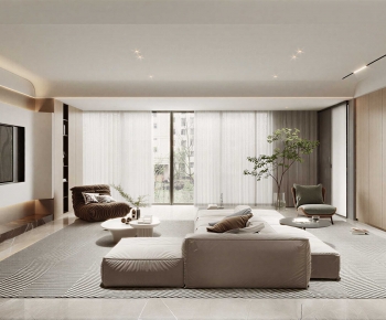 Modern A Living Room-ID:662709956