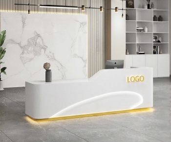 Modern Office Reception Desk-ID:238185888