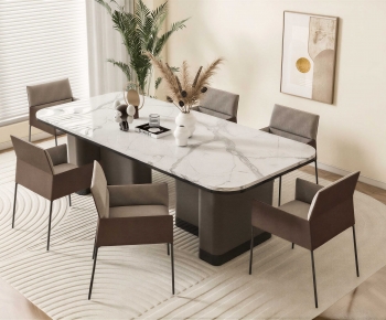 Modern Dining Table And Chairs-ID:418477065