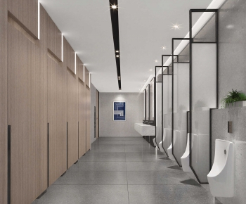 Modern Public Toilet-ID:645948891