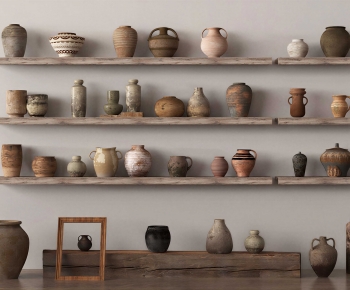 Wabi-sabi Style Clay Pot-ID:510235078