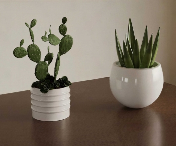 Modern Potted Green Plant-ID:823807005