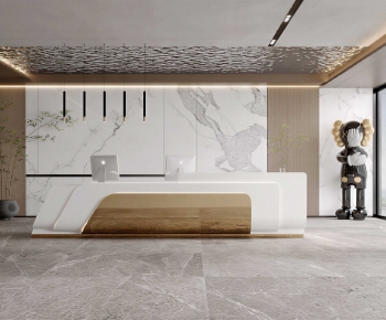 Modern Office Reception Desk-ID:942600977