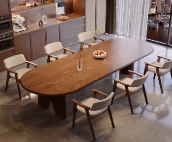 Modern Dining Table And Chairs-ID:492932085