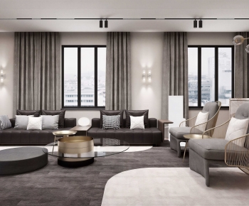 Modern A Living Room-ID:966784952