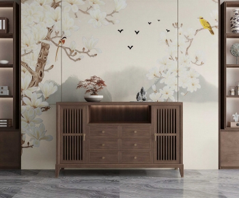 New Chinese Style Entrance Cabinet-ID:206604009