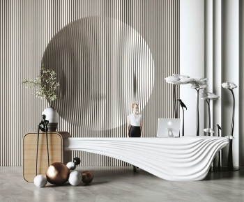 Modern Reception Desk-ID:152688984
