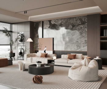 Modern A Living Room-ID:942874914