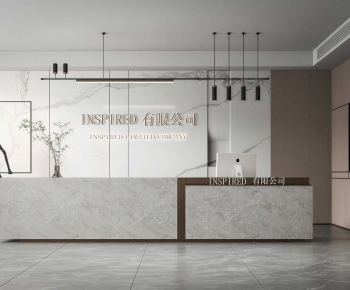 Modern Office Reception Desk-ID:903294098