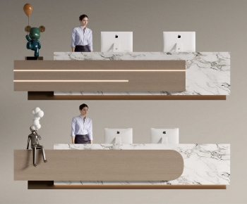 Modern Reception Desk-ID:988100058