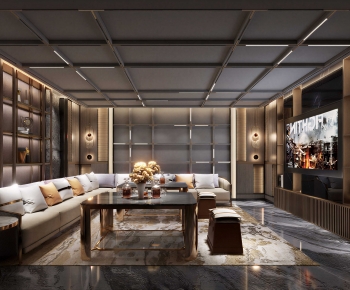 Modern A Living Room-ID:865607023