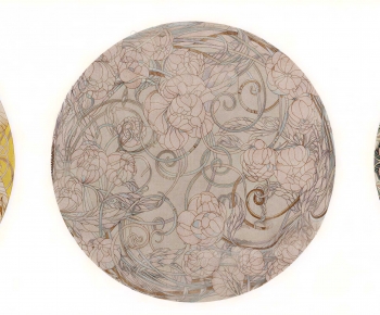 Modern Circular Carpet-ID:824034939