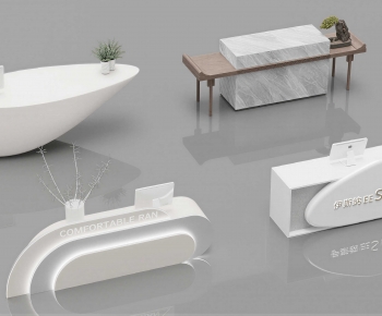 Modern Reception Desk-ID:507431063