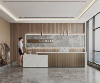 Modern Office Reception Desk-ID:239916097