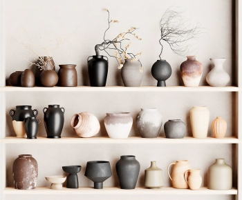 Wabi-sabi Style Clay Pot-ID:805646905