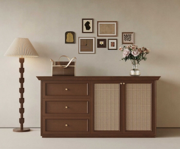 French Style Entrance Cabinet-ID:209954981