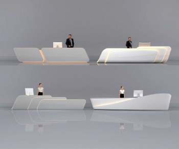 Modern Reception Desk-ID:376492987